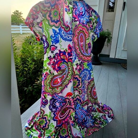 IVY ROAD paisley flowy dress new w tags small msrp $68 - Picture 5 of 13